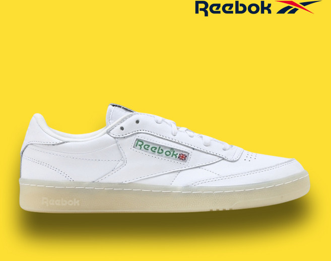 리복 클럽 C 85 빈티지 40주년 무신사 에디션 오프 화이트 그린 로고 RESO5EC2UE2