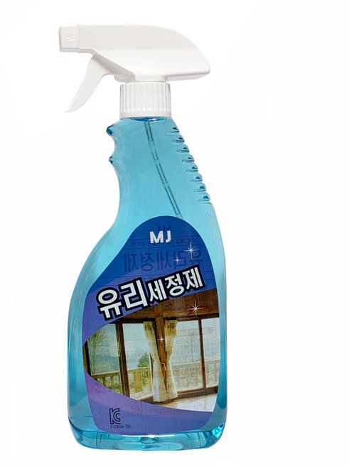 엠제이 자동차 욕실거울 물때제거 유리창 창문청소 김서리 방지 분무기형 유리세정제, 600ml, 1개