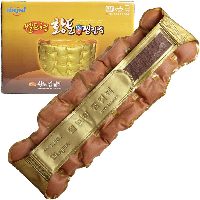 다잘 국산 황토 냉온 찜질팩 사계절사용, 벨트형, 1개