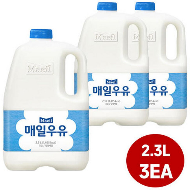 매일유업 매일우유 오리지널 2.3L x3개입/냉장무배, 3개