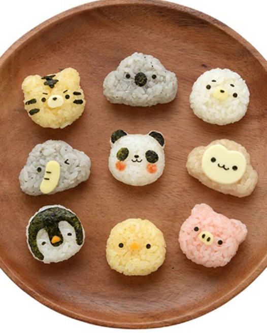 팬더 동물원 미니 주먹밥 틀, 1개, 주황