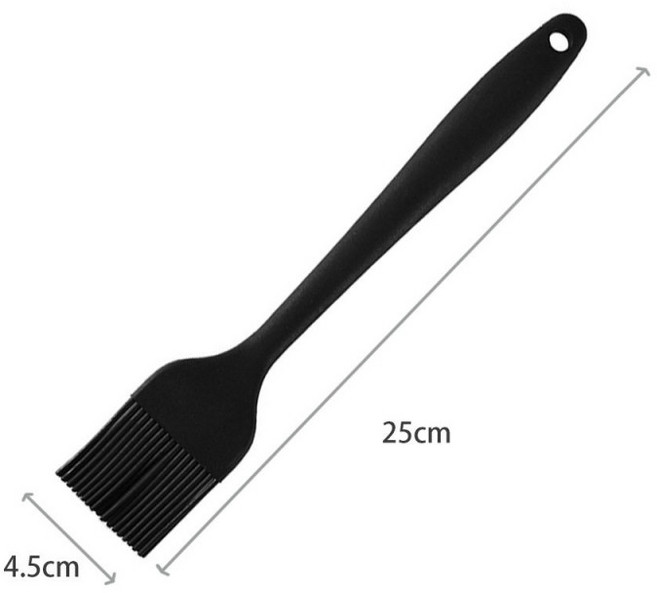 스포이드방식 실리콘 스테인리스 인젝션 주사기 염지제 양념 주사기, 1개, 2_대형 블랙 오일 브러시