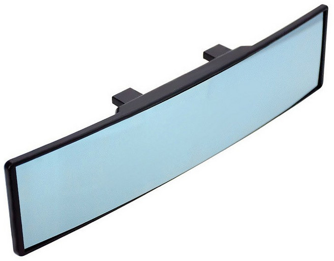 11.8 인치 300mm 블루 표면에 Universal Fit 광각 파노라마 자동 내부 백미러, 파란색