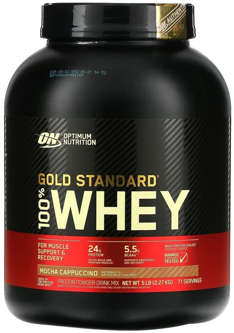 옵티멈뉴트리션 골드 스탠다드 웨이 프로틴 아이솔레이트 단백질 보충제 모카 카푸치노, 1개, 2.27kg - 쿠팡