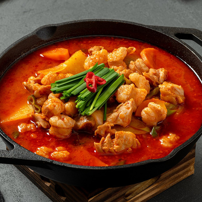 한우 대창 전골 순살 곱도리탕 닭볶음탕 밀키트 1kg, 1개