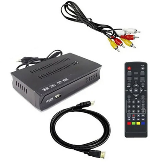 ISDB-T 1080P HD STET 상단 상자 상자 지상자 디지털 비디오 방송 브라질을위한 케이블이있는 TV 수신기/칠레 A EU 플러그, 에이, 검은색, 1개