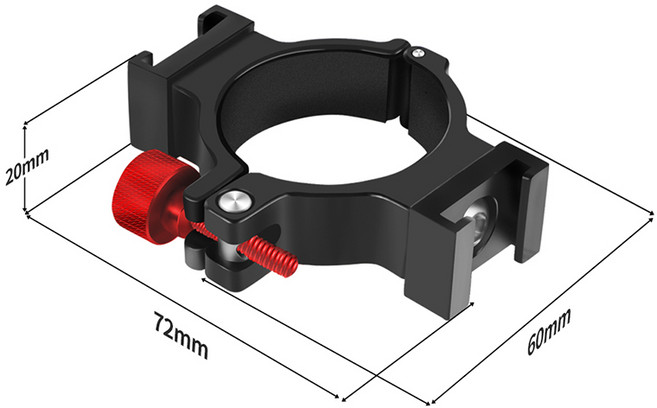 짐벌모바일 짐벌 확장 클립 마운트 DJI OM 2 3 4 5 6 7 안정기 LED 브래킷 콜드 슈 로제트 기어 용 마이크, 01, 01 B for OSMO 5 6 7 7P, 1개