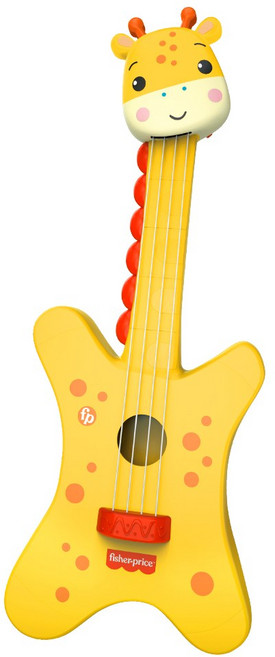 피셔프라이스 기린 우쿨렐레 악기 완구, 비비드믹스, 1개