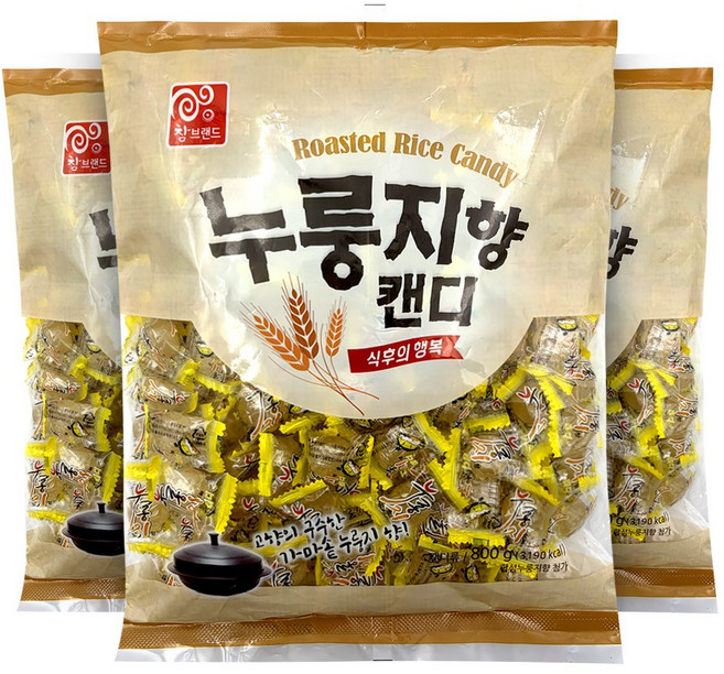 누룽지맛 누룽지향 캔디 옛날사탕, 800g, 3개