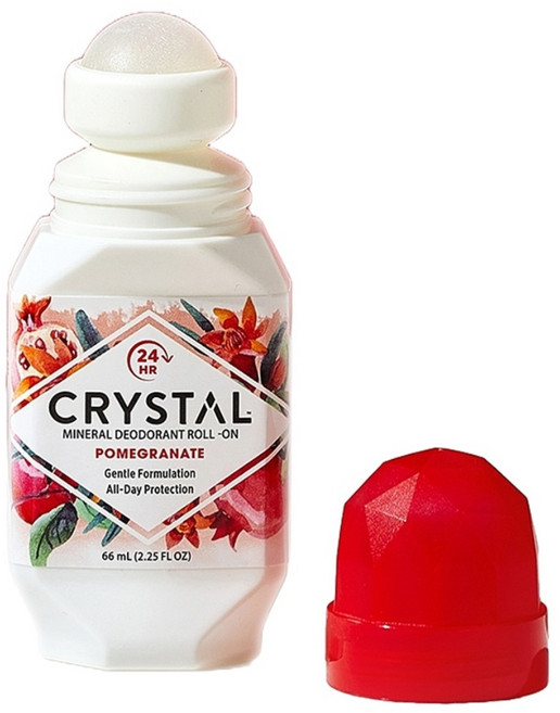 CRYSTAL 礦物鹽消臭滾珠瓶 石榴香, 66ml, 1個