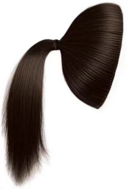 데일리킷 감쪽같이 안보이는 헤어 뽕 똥 머리 볼륨 업 포니테일가발, 1개, 다크브라운모