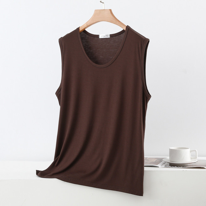 여성 빅사이즈 모달 나시티 루즈핏 민소매 티셔츠 홈웨어 이너티 WXG-203