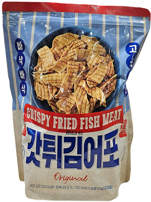 갓 튀김 어포 400g 코스트코 술안주 쥐포 생선포 간식, 2개