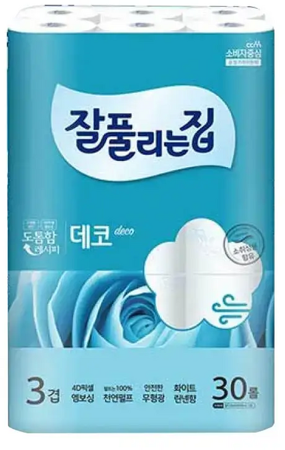 잘풀리는집 천연펄프 더도톰한3겹데코, 30m, 1개
