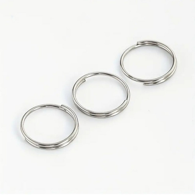 더블링(쌍링/이중링) 7mm / 8mm / 10mm / 12mm / 15mm (20개), 1개, 실버 15mm