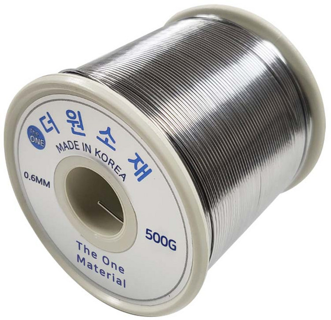 더원소재 0.6mm~1.6mm 솔더와이어 유연실납 500g, RS60-1.2mm, 1개