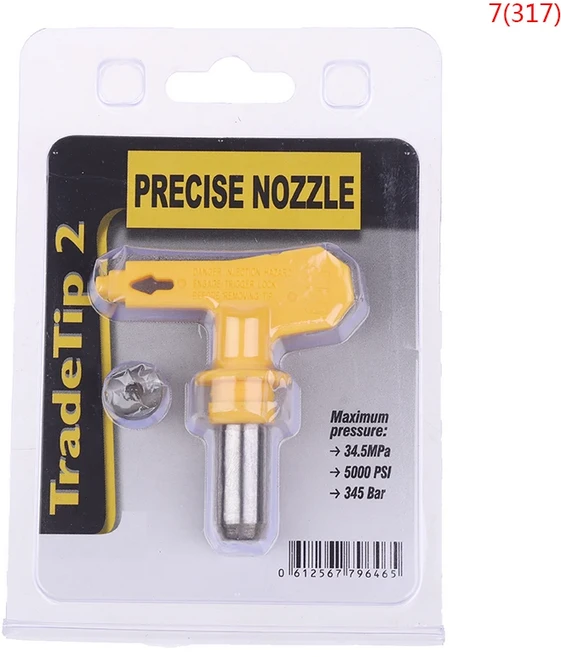 와그너 페인트 분무기용 에어리스 스프레이건 팁 파우더 코팅 에어브러시 깍지 수리 도구 깍지 노란색 2 3, 13 317