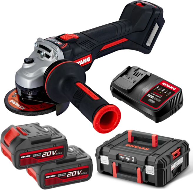 계양 충전 그라인더 풀세트 5인치 속도조절 무선 DG20BLH-125SV 20V, 1개