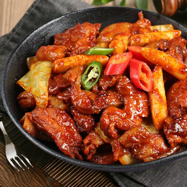 서초닭 춘천 프리미엄 넓적다리살 닭갈비 매운맛 600g, 3개