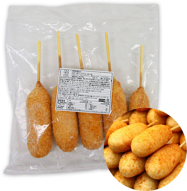 명품푸드 옛날핫도그 130g x 5개입 650g, 1개