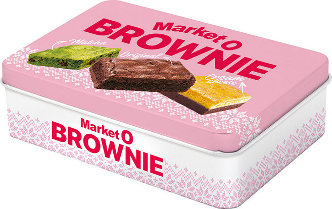마켓오 브라우니 틴케이스 12p, 240g, 1개