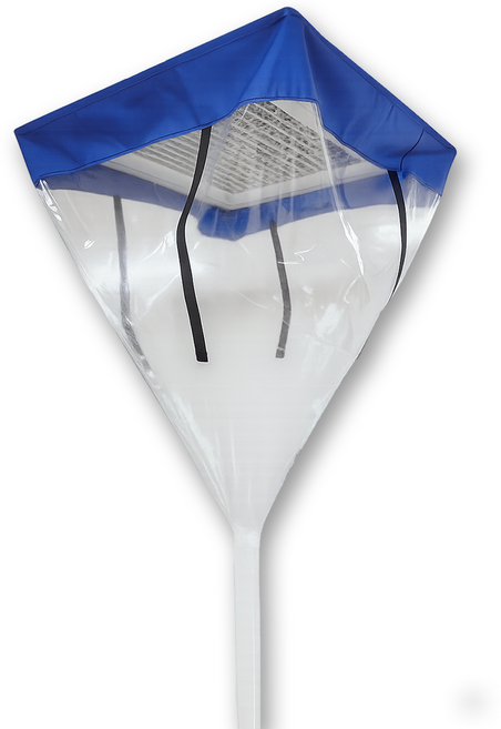 더함 시스템 에어컨 세척 가대 프리미엄 (4지퍼), 블루, 1개