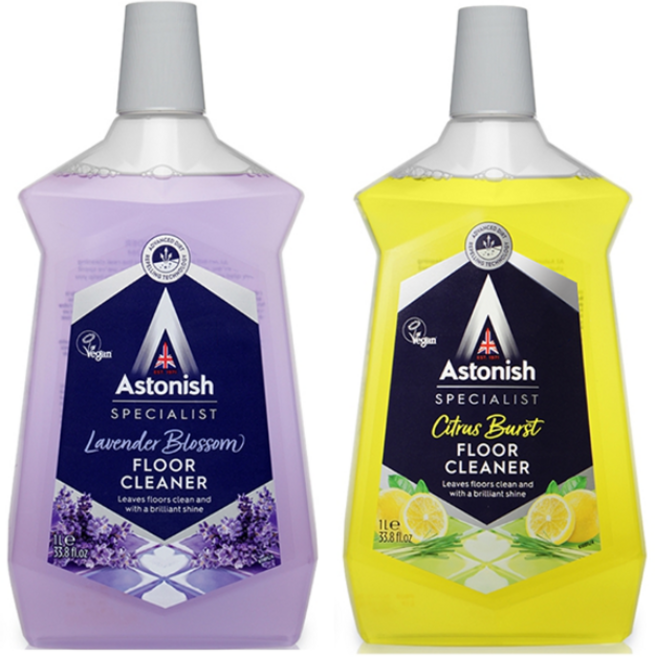 아스토니쉬 바닥클리너 끈적임 세정제 오염 광택 청소 라벤더 + 시트러스, 1개