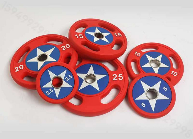캡틴 아메리카 방패 바벨 중량 원판 우레탄 15KG 20KG, 15kg 단품