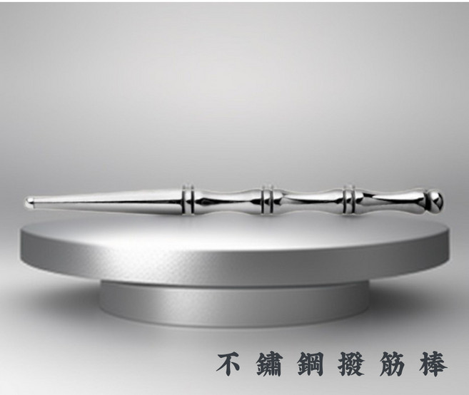不鏽鋼撥筋棒 12.5cm 點穴按摩棒 面部刮痧美容工具, 1個, 12.5cm不鏽鋼撥筋棒, 鋼色
