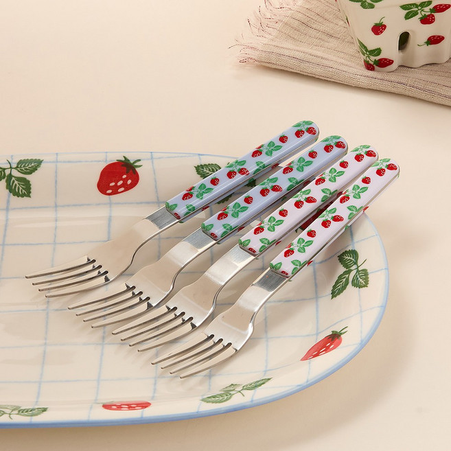 [모던하우스 인천점] 베리가든 디저트포크세트 4P -[TO0726004], 1세트, 이미지참조