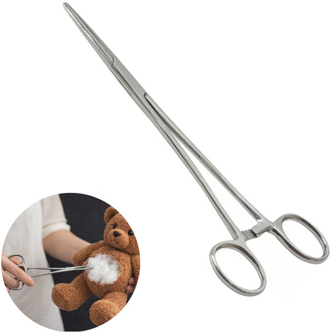 도나토르 솜 넣는 겸자 가위 16cm, 1개