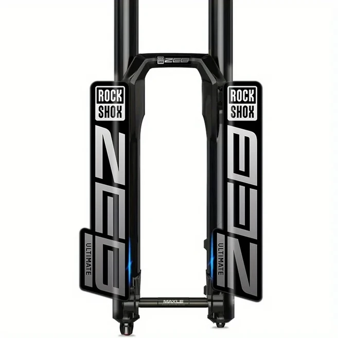 자전거스티커 Rockshox ZEB 궁극의 산악 자전거 방수 프론트 포크 스티커 MTB 데칼, grey