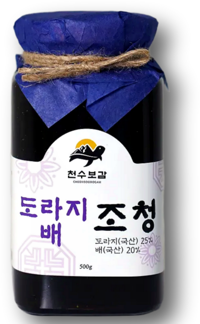 무설탕 배도라지청 500g 약도라지청 도라지조청 천수보감, 1개