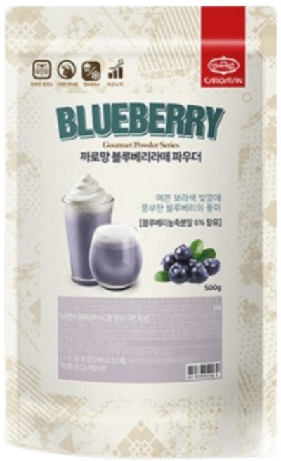 까로망 블루베리라떼 파우더, 6개, 500g, 1개입