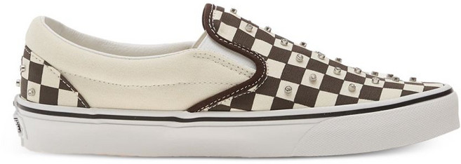 반스 체커보드 스터드 장식 스니커즈