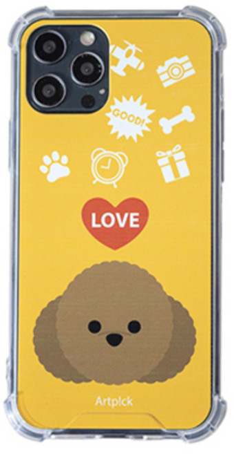 헬리움 러브독 에어쿠션 범퍼 케이스 갤럭시 S26시리즈