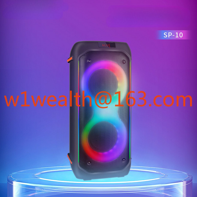 5인치 40W 고출력 블루투스 스피커 야외 노래방 음악 서브우퍼 무선 SP-10, 01 Black