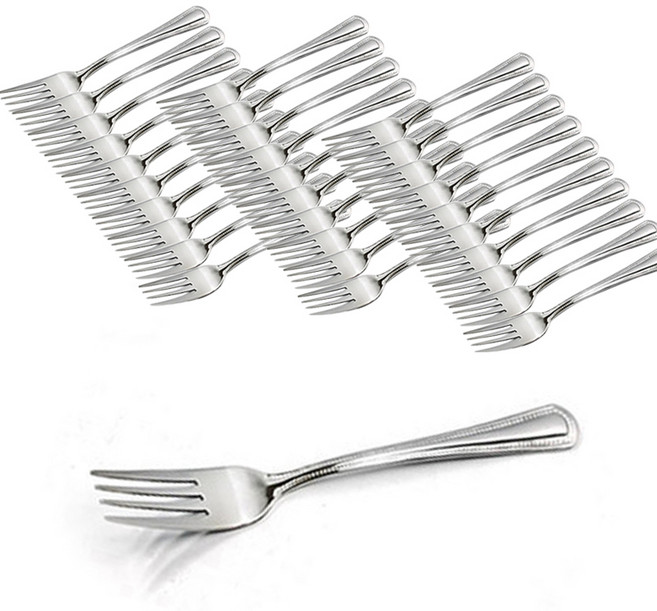 고급 스텐 양식 스푼 포크 나이프 업소용 커트러리 양식기 (10개/50개/100개), 100개, 양식포크/중