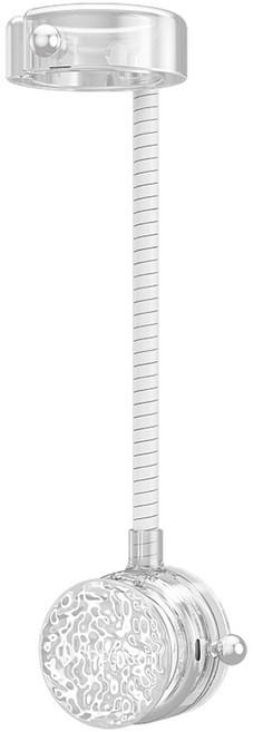 BDYP 핸즈프리 각도조절 무타공 헤어드라이기 거치대, 1개, 투명