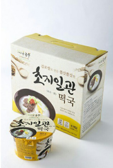 게으른농부 초지일관 즉석떡국, 1개, 978g