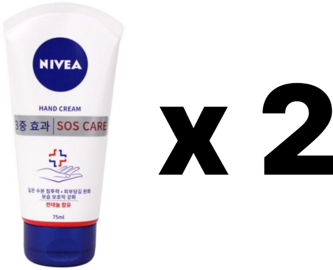 니베아 핸드크림 SOS케어, 75ml, 2개