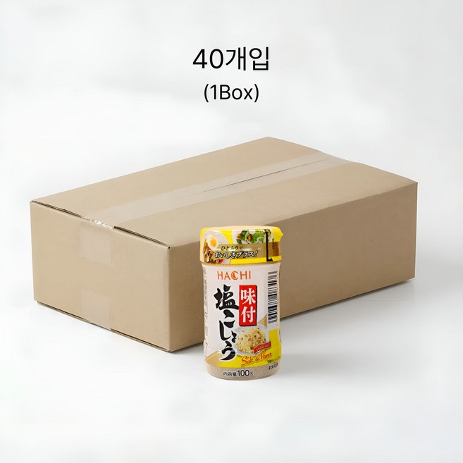 하치 가는맛 소금후추 40개입/박스 - 블렌딩 소금후추 가는맛 삼계탕 삼겹살 밑간, 40개, 100g
