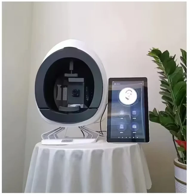 2025 최신 전문 3D 피부 테스트 분석기 얼굴 스캐닝 장비, 01 CHINA, 02 110V, 01 충전식 배터리