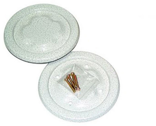 원형 우유투입구 마개 방범 커버 아이보리 / 신문투입구, 1개