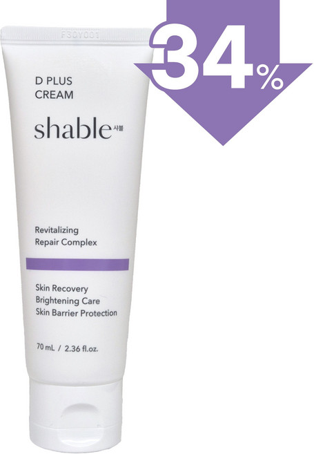 샤블 디플러스 논코메도제닉 수분 재생크림 홍조 좁쌀 여드름 흉터, 1개, 70ml