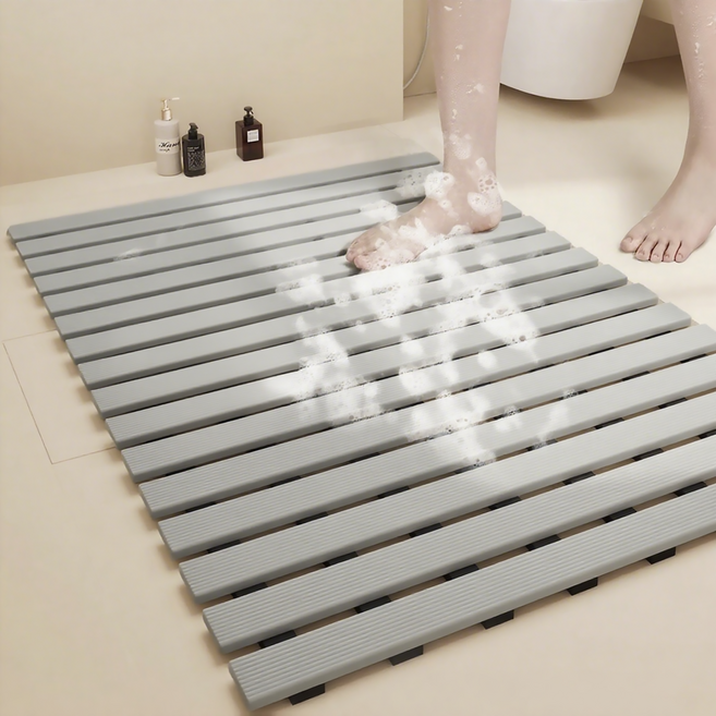 파센 미끄럼방지매트 욕실매트 베란다매트 항균 물빠짐, 1개, 그레이