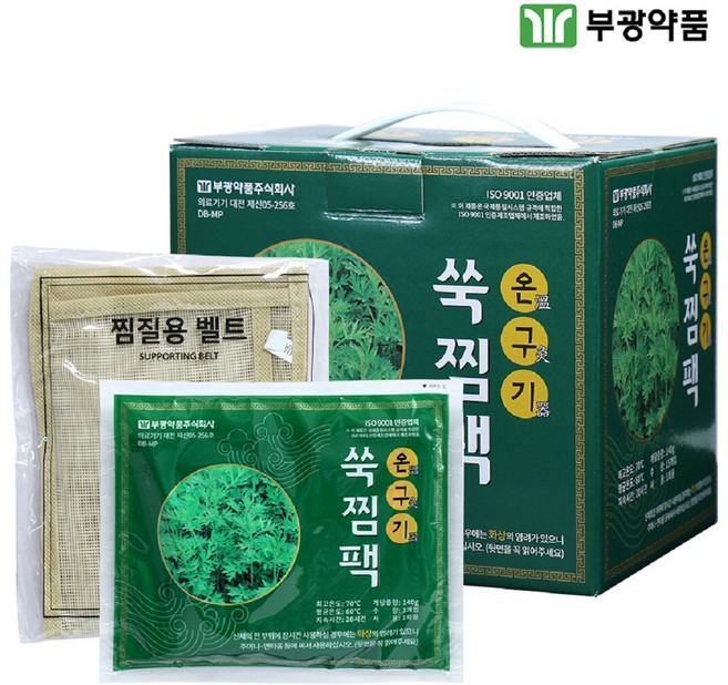 부광약품 온구기 쑥찜팩 15개입 찜질용벨트 1개입, 1세트