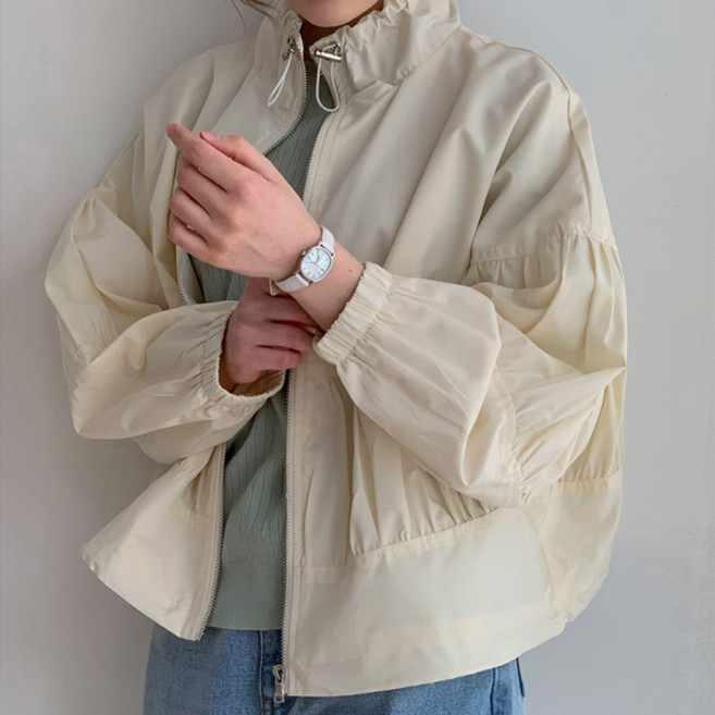 마이쏭 여성 봄자켓 사파리 바람막이 메이시셔링집업점퍼