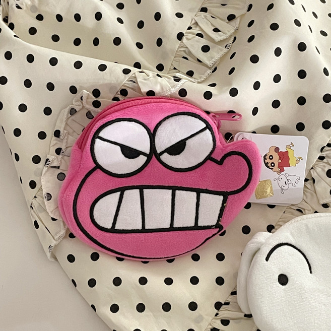 (정품) 짱구는 못말려 흰둥이 와니야마상 동전지갑 미니 파우치 키링