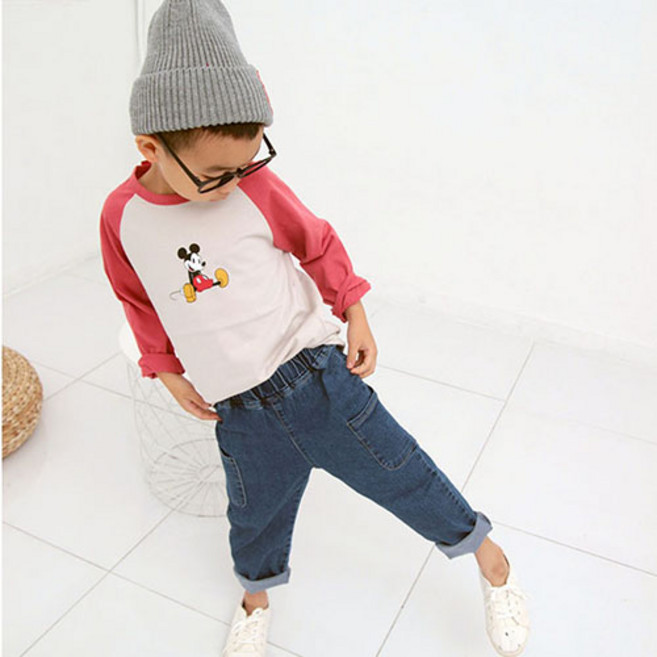 SALE 작은미키 라그랑 긴팔 CT